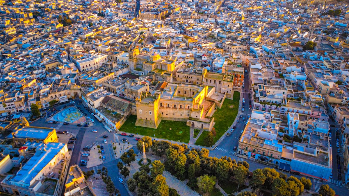 Un paese italiano visto dall&rsquo;alto